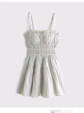 Bra-Free Button-Through Smocked
Mini Dress (worn once)
